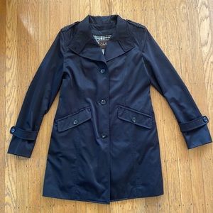 Black Cole Haan trench coat 2